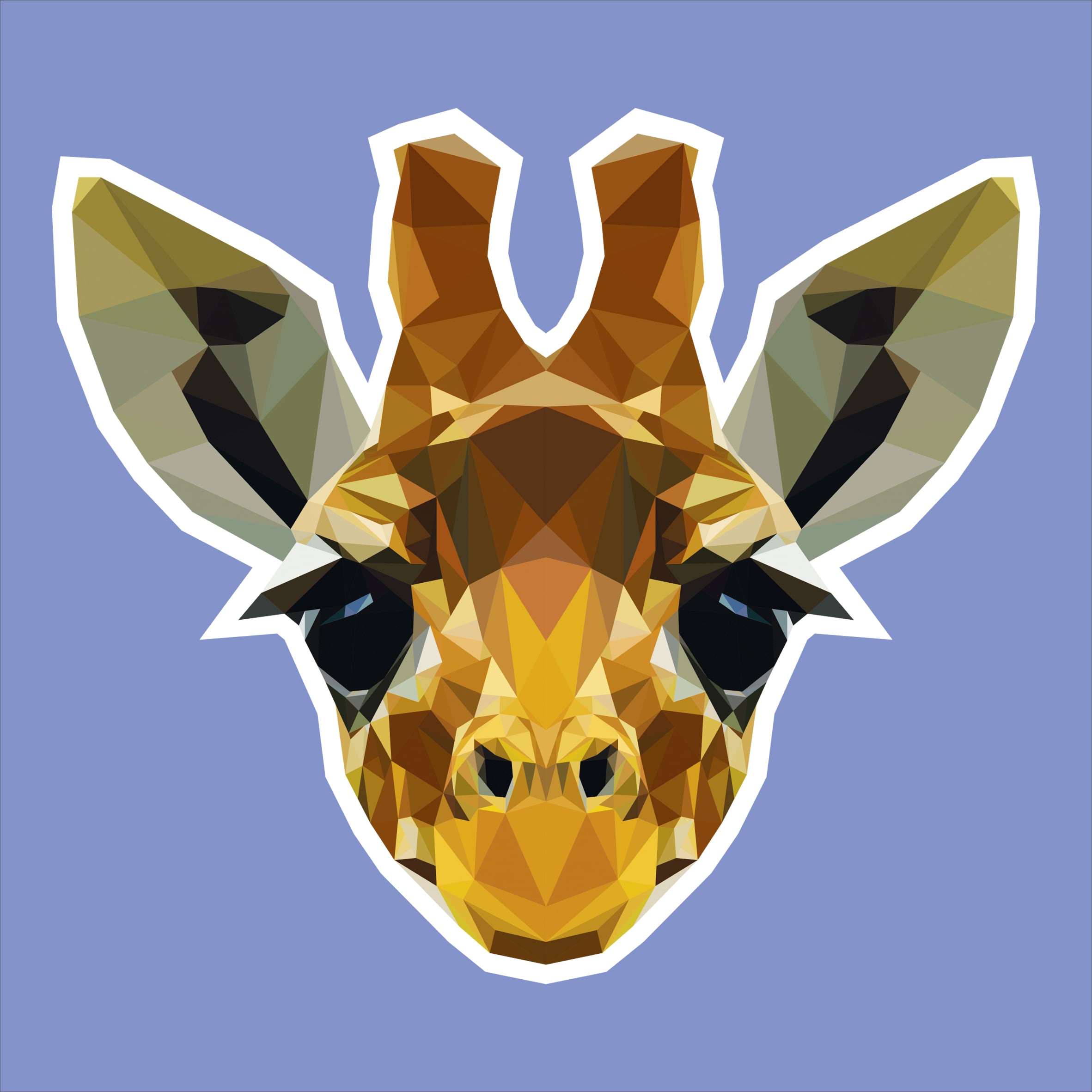 Low poly giraffe