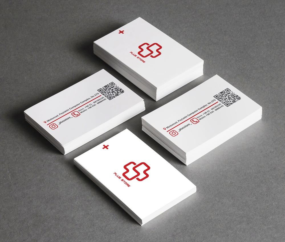 Plus Store stationery